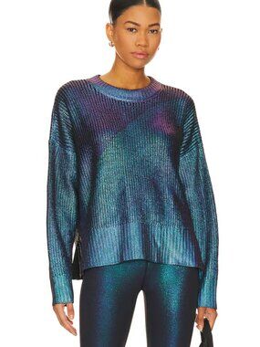 Beach Riot Callie Sweater in Galaxy Metallic Shine Sz XS